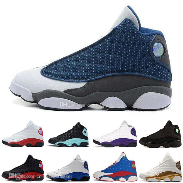 

new 13s lakers rivals island green mens basketball shoes he got game 13 black cat olive flints men designer athletics sports sneakers 7-13, White;red