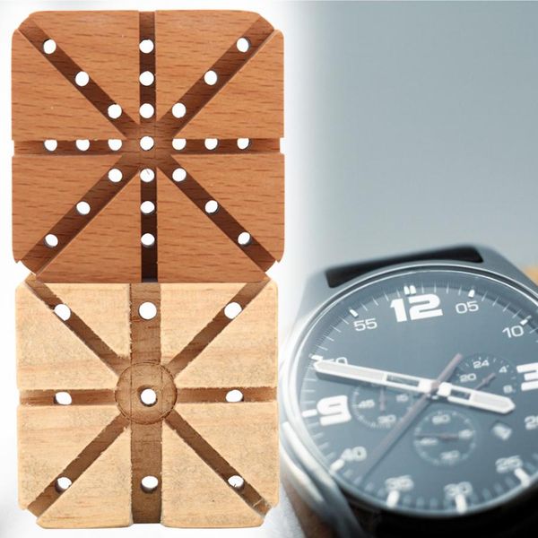 

wooden watchband holder watch strap link remover base watch repairing tool highquality tool for watchmaker