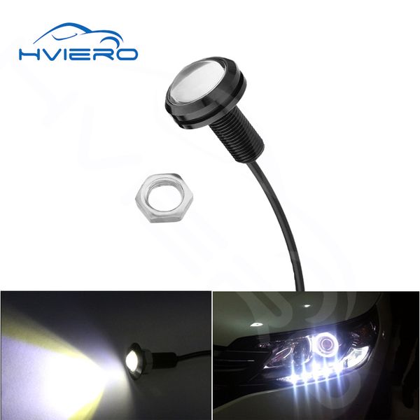 

1x drl eagle eye 23mm 12v 9w waterproof cob led car light led daytime running lights car styling auto fog lights d