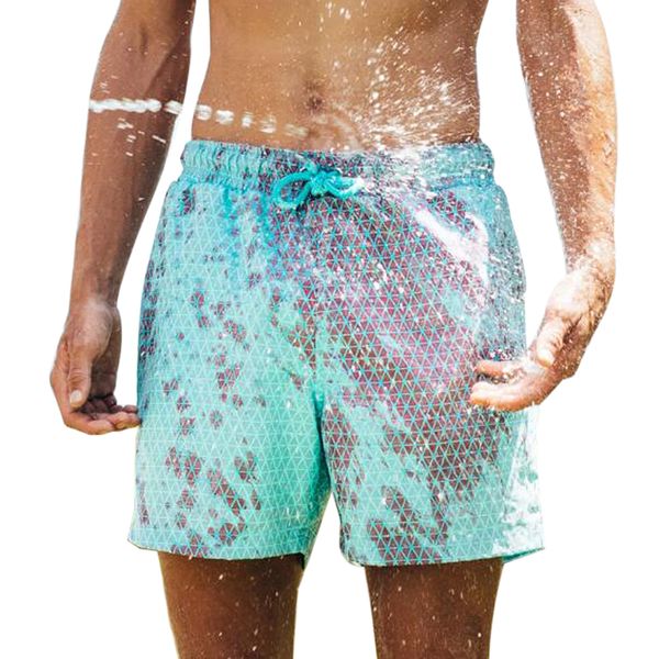 

men's swimwear men boy color changing shorts swimming beach swim male briefs bathing