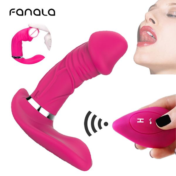 Fanala Wearable Vibrator für Frauen Dildo Wireless Höschen Vibro-ei Remote Klitoris Stimulator Massagegerät Erwachsene Sex Spielzeug Y200410