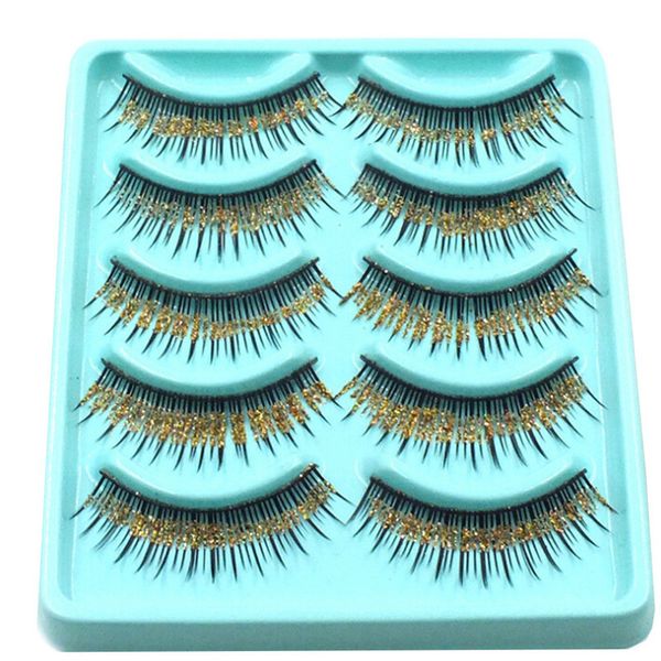 

kanbuder false eyelash eyelashes gold sequins false eyelashes dropship nov6