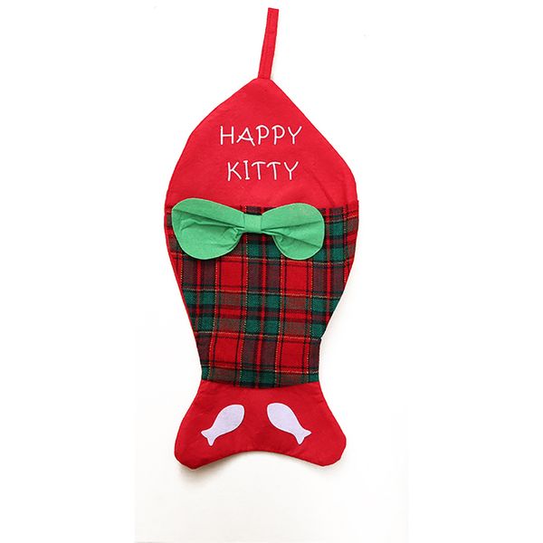 

christmas socks christmas daily necessities fish bones shaped socks gift bag