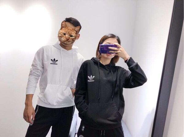 

2019 новых моды пары женщины unisex customized дизайн печать толстовка свитер толстовка куртка пуловер top, Black