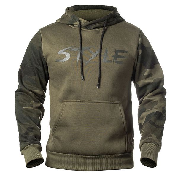 

camouflage hoodies men's 2020 new fashion sweatshirt male camo hoody hip autumn winter hoodie men clothing us/eur size, Black