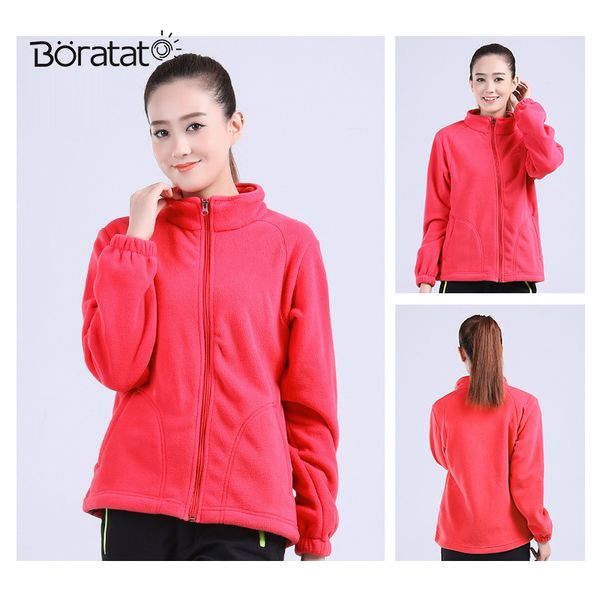 

women winter thermal ski coats fleece warm thick ski-jacket fleece jacket trekking camping hiking overcoat, Blue;black