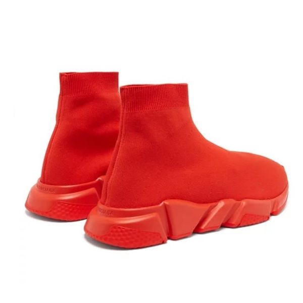 

designer speed trainer luxury trendy shoes womens mens casual shoes all red flat fashion speed knit socks sneakers fashion trainers, Black