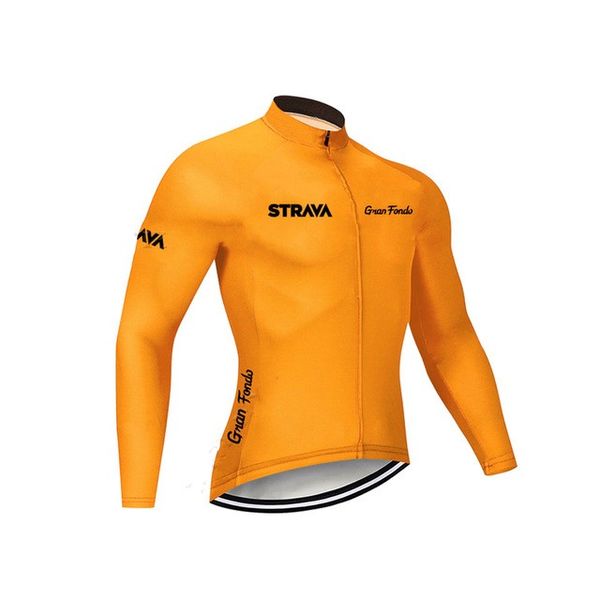 

2019 strava men cycling jersey mtb bicycle clothing spring autumn bike wear long top, Black;red