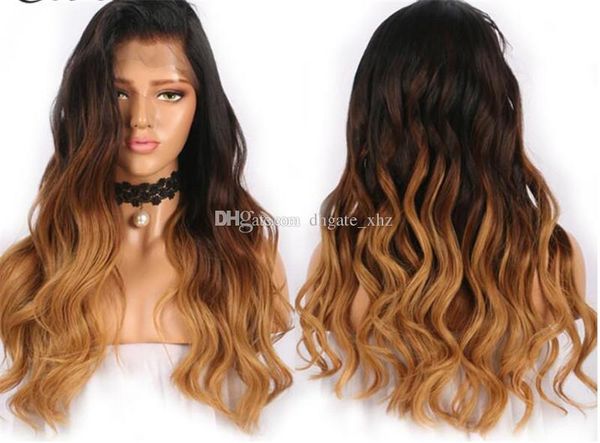 Honey Blonde Lace Front Wig Glueless Full Lace Wigs Human Hair