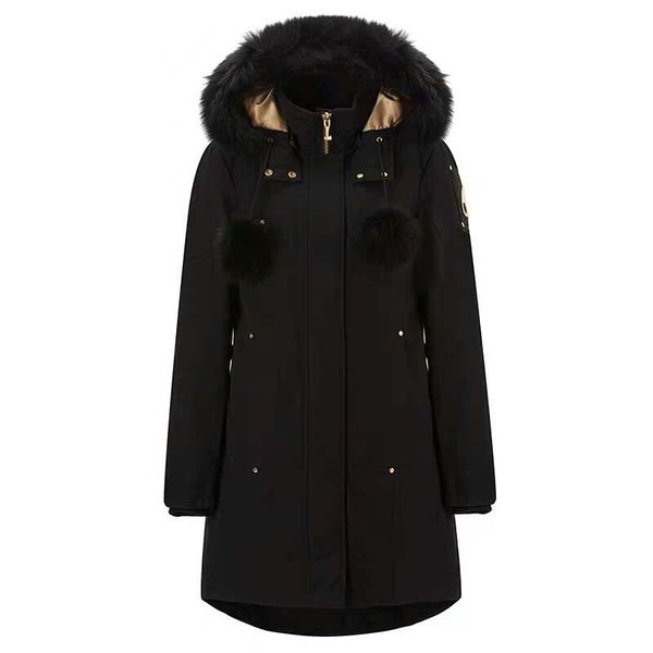 

women's hooded down jacket pike down jacket long removable hat large fur collar outwear slim winter outdoor wear black blue scissors 4v