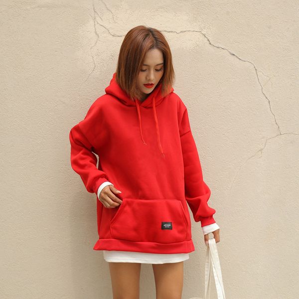 

women hoodie customize made m2401, Black