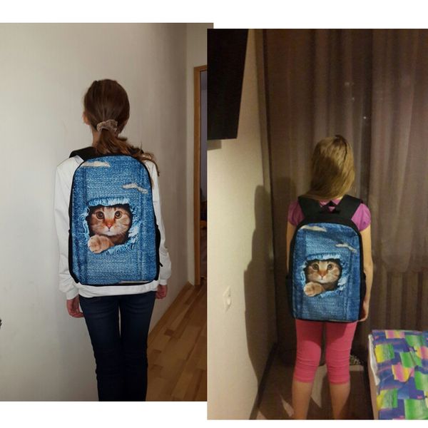 

forudesigns cute child school bags for teenage girls print children shoulder bookbags casual students schoolbags y190529