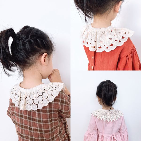 

uwcon 2020 four seasons all-match children's cotton embroidery embroidered girl's 2020 four seasons all-match children's scar, Red;brown