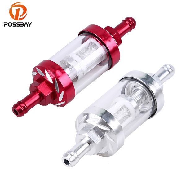 

possbay 5/16" 8mm universal motorcycle fuel oil filter pit bike scooter gas filter for yamahar250 atv quad motocross parts