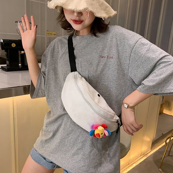 

woman bags flower canvas student chest bag simple shoulder pocket sac main femme borsa donna handtassen dames torebka damska