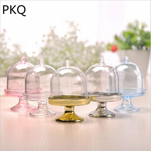 

48pcs transparent clear plastic tray candy box,diy wedding candy box baby shower birthday guests gift box party decor supplies