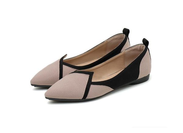 

2020 spring and autumn with new style fashion flat bottom pointed end women's shoes@mqwbh695, Black