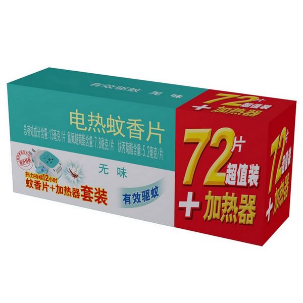

72pcs electric mosquito killer mats odorless insect bite repellent tablets refill replacement plug adaptor incense heater mats