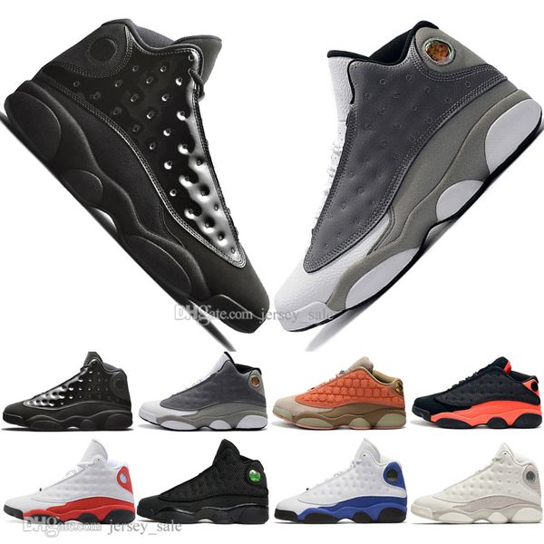 

in stock 13 13s cap and gown terracotta blush mens basketball shoes chicago black infrared flints bred men sport sneakers designer us 5.5-13