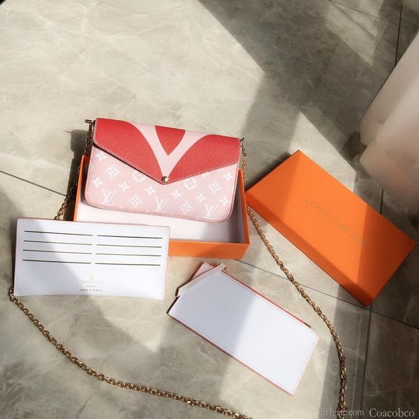 

bags fashion women genuine leather handbag shoulder three-piece suite 0817w1