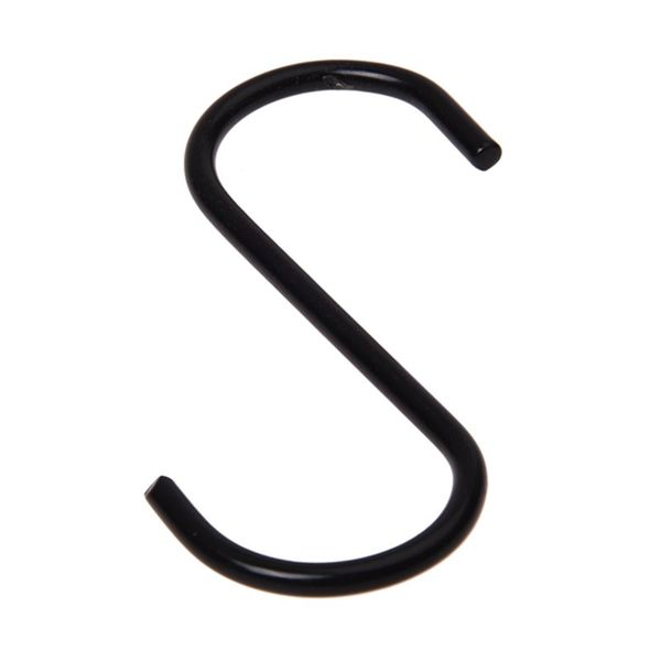 

1 x 3" s-shape metal hook---black