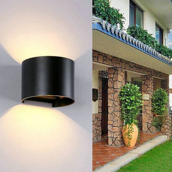 

6w waterproof ac85-265v wall mounted led wall lamp modern nordic lighting indoor lamp living room porch outdoor