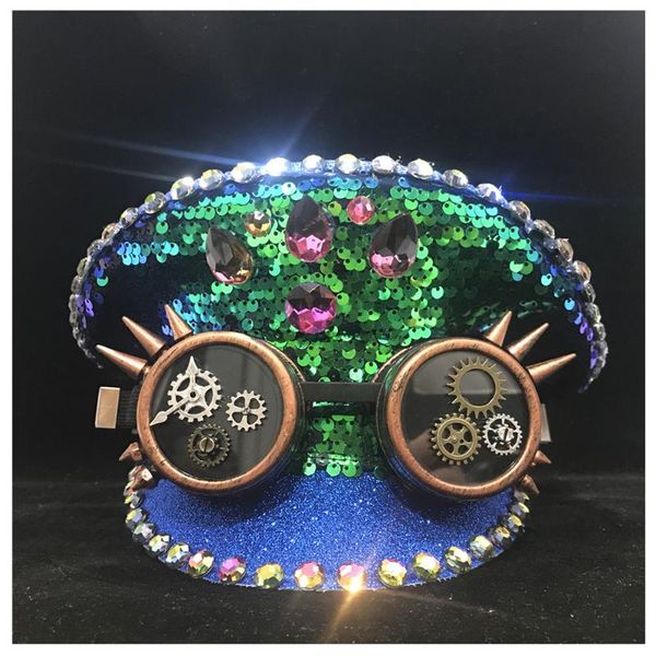 

men women green hat with gear classes performance hat captain adult, Blue;gray