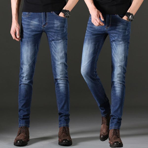 

джинсы мужские случайные джинсы лето, Blue