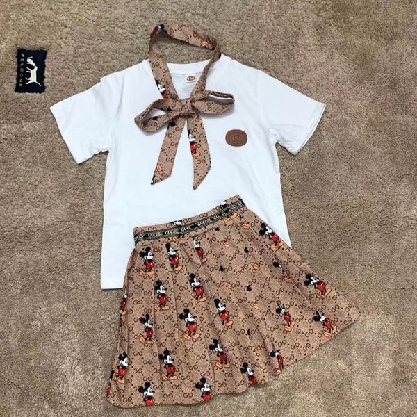 

toddler girls clothing set white cotton shirts tutu skirt 2pcs kids suits for girl kids baby summer children clothes