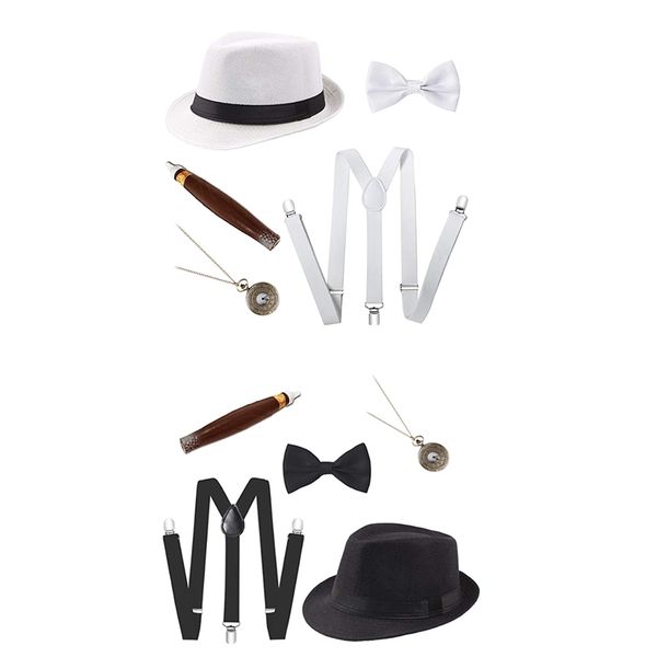 

2 sets men costumes black and white