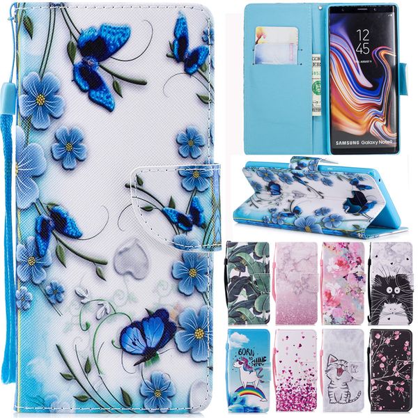 

note 9 leather case on for samsung galaxy note 9 8 j3 j4 j6 j8 j2 pro a6 a8 s9 s8 plus s7edge 2018 cover wallet flip phone cases