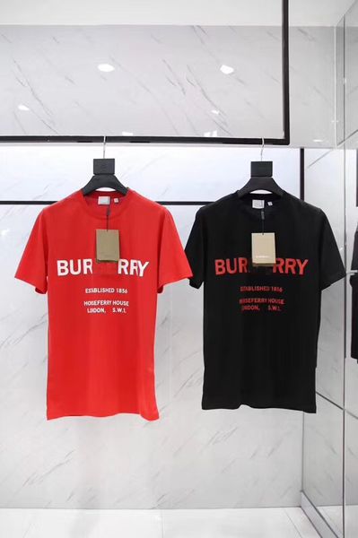 

popular logo web celebrity star t-shirt with short sleeve circle collar monographic print for men and women, White;black