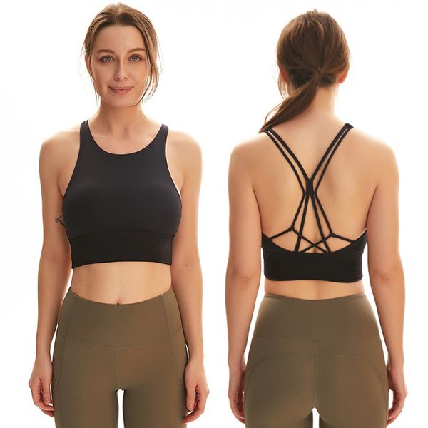 

beauty back sports bra women shockproof gym workout shirt soft breathable yoga shirt crop training fintess clothing, White;red