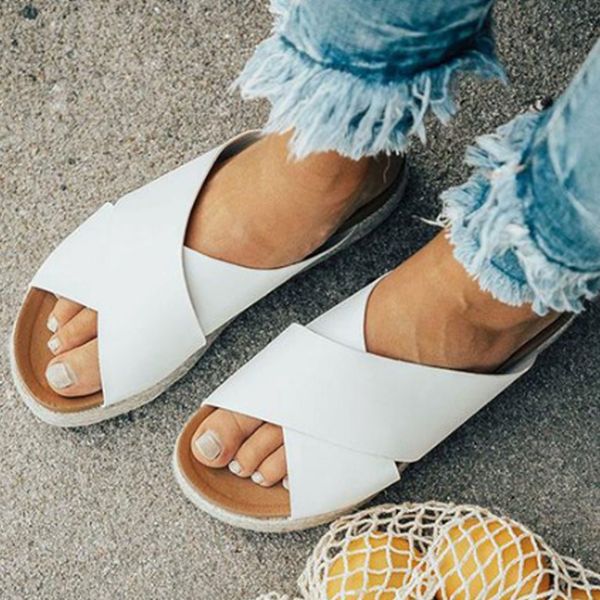 

sandals torridity women slippers open toe casual shoes ladies outdoor beach flops female slides vogue, Black