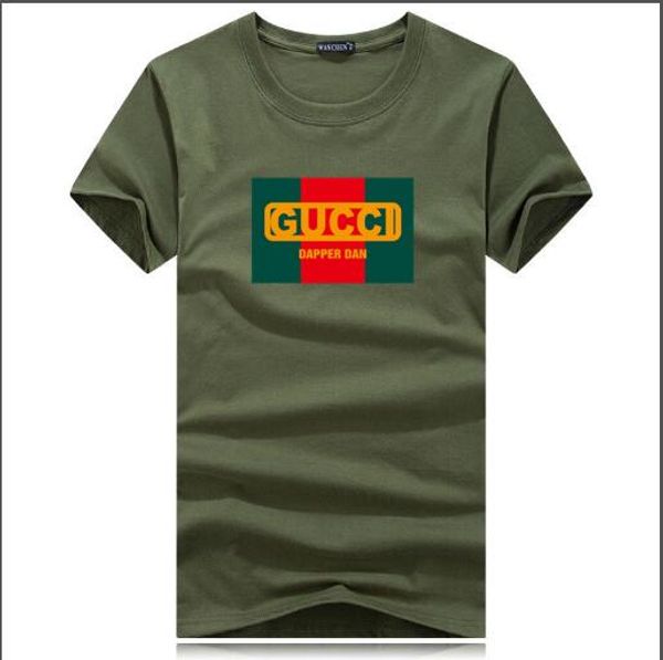 

d46 men's women'short-sleeved cotton summer printing pattern loose version of the upper body super handsome fashion trend men', White