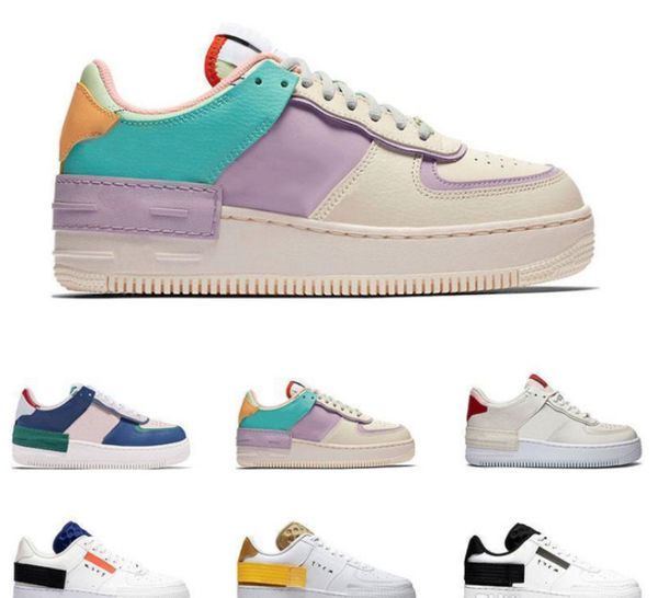 

2020 new wmns 1 shadow white/magic flamingo mid tropical twist sneaker designer all white low cut one 1 dunk sport shoes
