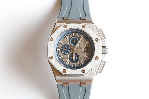 

oak limited edition многофункциональные мужские механические часы, размер: 44mm13mm оснащенные оригинальным 3126 полностью автоматическим ме, Slivery;brown