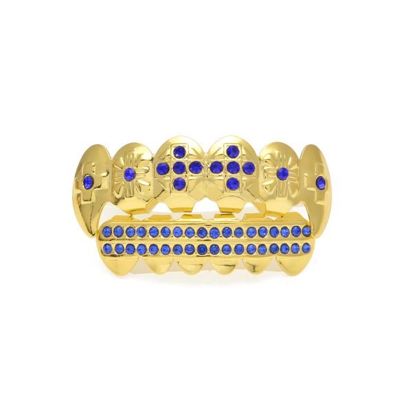 

Hip hop bling chains jewelry men diamond grillz teeth gold grillz teeth 18k vampire teeth rapper hip hop dress up