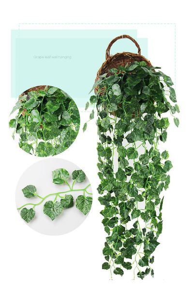 

90cm hanging vine leaves artificial greenery artificial plants leaves garland home garden wedding decorations wall decor avl01-04