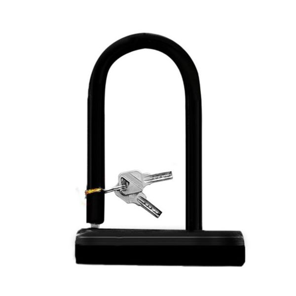 

u lock bike bicycle motorcycle cycling scooter security steel chain + 2 keys new