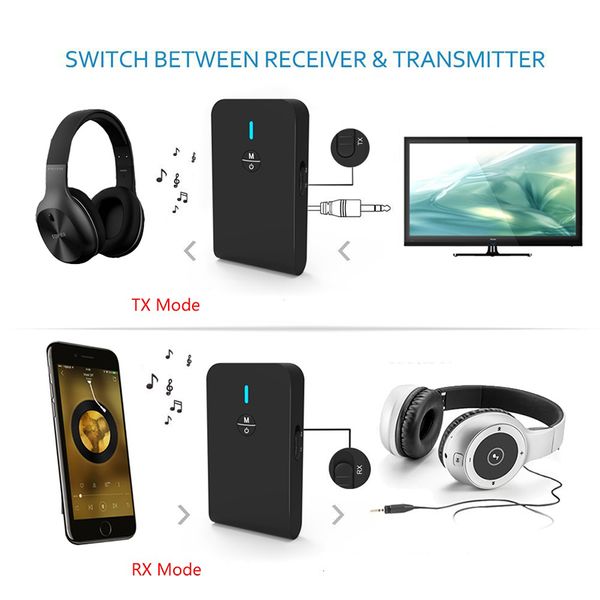 

tv home sound system speaker 2 in 1 transmitter receiver bluetooth wireless bluetooth adapter 3.5mm audio receiver for samsung