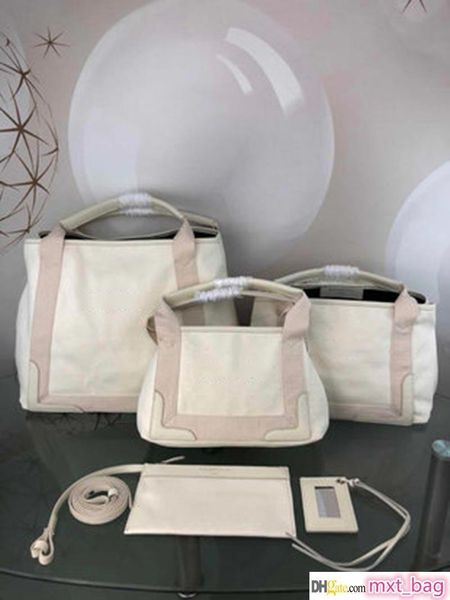 

bal navy cabas designer luxury handbag purse 3 size women fashion totes canvas material shopping bag