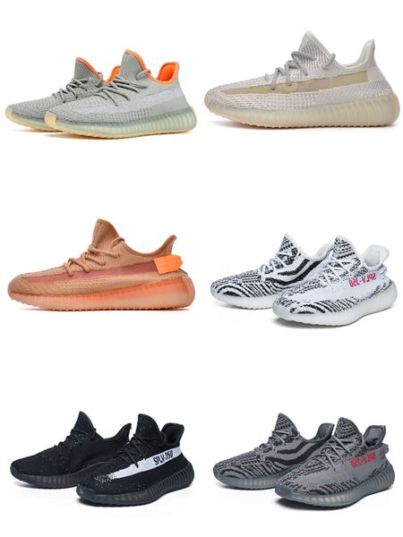 

kanye west clay v2 static reflective gid glow in the dark running shoes hyperspace true form sport designer sneakers #qa766