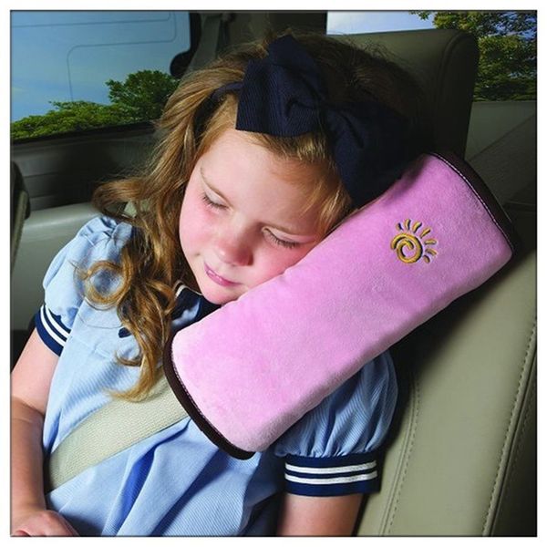 

child car safety seat belt pillow shoulder strap pad cushions head supports kids