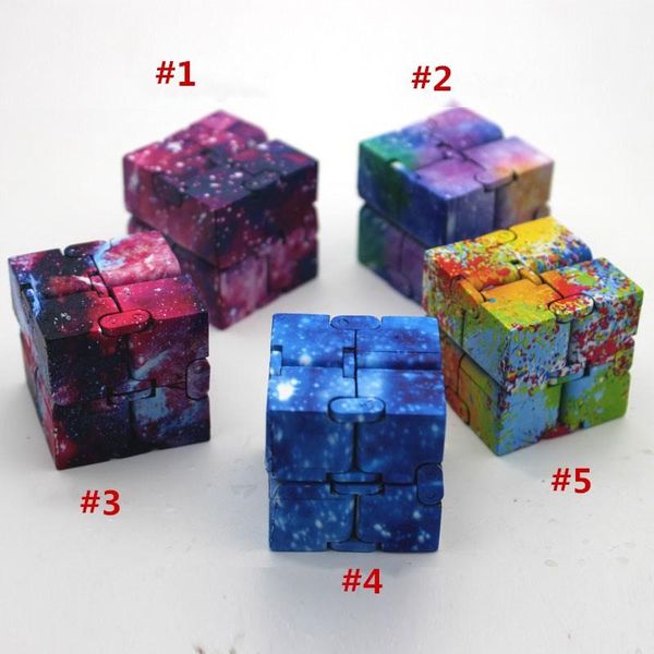 

new arrival 4type colorful multi - color infinity cube decompression magic second - generation decompression toys shping