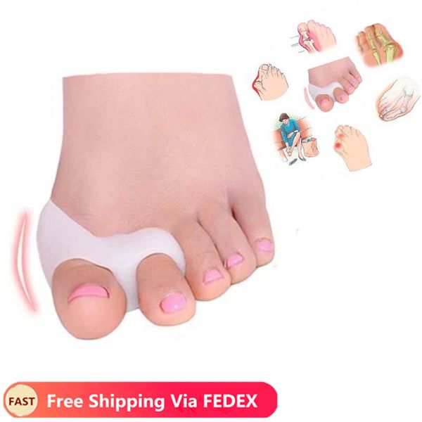 

2pcs=1pair gel foot care tool bunion corrector bone big toe protector hallux valgus straightener toe spreader pedicure