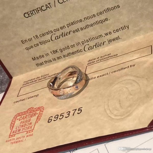 

женские ювелирные изделия кольца 925 любовь стерлингового серебра кольцо с брилли