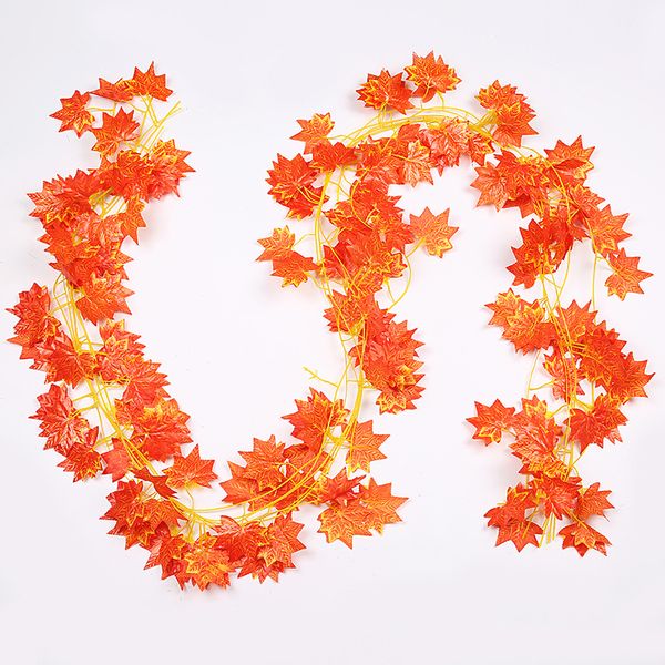 

2.1m realistic simulation 30 rattan artificial ivy vines maple garland hanging wall stairwa party wedding decor