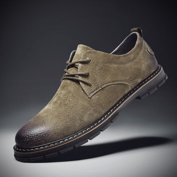 

new comfortabl casual shoes loafers men shoes fashion leather men outdoor casual flats moccasins, Black