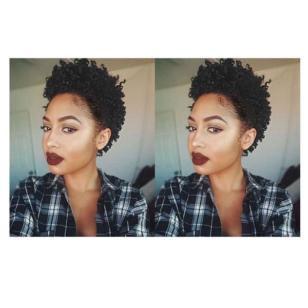 High Quality Hairstyle Brazilian Hair Short Kinky Curly Natural